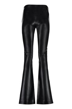 Faux leather trousersElastic waistbandFlared hem100% PolyesterGender: WomenMaterial: POLYESTERColor: BlackMade in: HUProduct ID: A03115740_0555*Import tax/duty will be calculated at checkout (If applicable) Faux Leather Trousers, Lorenzo Serafini, Leather Trousers, Top Designer Brands, Iconic Women, Jeans Jumpsuit, High End Fashion, Yoga Wear, Trouser Pants