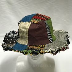 Casual Cotton Patchwork Hat, Cotton Beach Cap, Beach Cotton Cap, Summer Pre-washed Short Brim Hats, Summer Short Brim Pre-washed Hat, Pre-washed Short Brim Summer Hats, Pre-washed Summer Hat With Short Brim, Pre-washed Brimmed Summer Hat, Casual Cotton Hats For Vacation