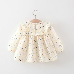 Made from Organic Cotton: An eco-friendly, breathable, and hypoallergenic fabric that’s gentle on delicate skin. Care Instructions: Machine wash on a gentle cycle, tumble dry on low. A Thoughtful Gift: Ideal for birthdays, holidays, or any day you want to make extra special for the little one in your life. Tulip Colors, Girls Long Sleeve Dresses, Girl Princess Dress, Childrens Dress, New Baby Girls, Polka Dress, Sweet Dress, Accessories Jacket, Spring And Autumn