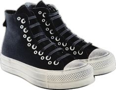 Alternative Black Sneakers For Streetwear, Black Low-top Grunge Sneakers, Punk Black High-top Sneakers For Streetwear, Black Punk High-top Sneakers, Punk Style Black High-top Sneakers, Black Punk Sneakers For Concert, Alternative Lace-up Sneakers For Streetwear, Black High-top Grunge Sneakers, Casual Sneakers For Concert With Round Toe