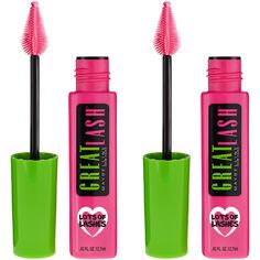 PRICES MAY VARY. Great Lash Lots of Lashes Washable Mascara: It's America’s favorite mascara with Great Lash innovation! Hypoallergenic volumizing mascara featuring an innovative formula that thickens each and every lash for a maximum impact and volume. Pack of 2 Heart-Shaped Volume Mascara Brush: The lash-doubling lengthening mascara formula glides on to build great-looking lashes. Features a unique heart-shaped custom curl brush to lift and curl each lash for the ultimate thickness and volume Maybelline Great Lash, Hypoallergenic Mascara, Maybelline Mascara, Natural Lip Gloss, Big Lashes, Mascara Review, Bold Makeup Looks, Curling Mascara, Great Lash