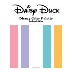 the disney color palette for daisy duck