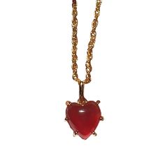 CLAWS HEART NECKLACE GIFT – VERAMEAT Gold Plated Heart Necklace For Party, Amber Heart Pendant Jewelry Gift, Heart-shaped Necklace With Lobster Clasp For Party, Heart Pendant Amber Jewelry For Gift, Party Heart Necklace With Lobster Clasp, Ruby Heart Charm Pendant Necklace, Vintage Gemstone Heart Pendant Necklace, Dainty Necklaces With Lobster Clasp For Valentine's Day, Dainty Necklace With Lobster Clasp For Valentine's Day