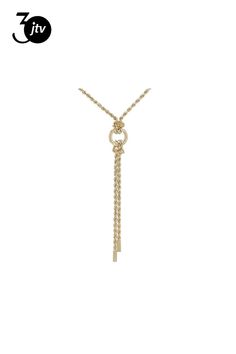 10k Yellow Gold Rope Link Lariat 18 Inch Necklace. Measures approximately 1/16 of an inch in width and has a lobster claw clasp. Drop measures approximately 2 11/16" L x 3/8" W. White Gold Lariat Chain Necklace, 14k Gold Lariat Fine Jewelry, Elegant Sterling Silver Lariat Charm Necklace, Elegant Necklace With Rope Chain And Round Pendant, Elegant Rope Chain Necklace With Round Pendant, Adjustable Yellow Gold Lariat Jewelry, Dainty 14k Gold Lariat Necklace With Dangle, Yellow Gold Delicate Lariat Necklace, Classic Lariat Necklace With Adjustable Chain