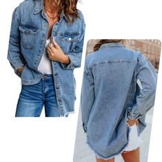 Casual Jean Jacket Women,Fashion Jackets For Women, Classic Denim Jacket For Women, Vintage Womens Jean Jacket, Distresse Jeans Jackets For Women, Oversized Jean Jackets For Women Fashion, Fall Jackets For Women, Boyfriend Womens Denim Jacket, Workout Jackets For Women. Denim Shacket For Fall, Fall Shacket In Medium Wash, Casual Pre-washed Cotton Denim Jacket, Cheap Women's Button-up Denim Jacket, Spring Medium Wash Button-up Denim Jacket, Spring Pre-washed Denim Outerwear, Cheap Single-breasted Denim Outerwear, Poncho Coat Cape, Black Hooded Jacket