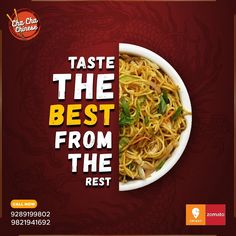 Taste the best of the Eastern world!❤️

Get into the festive spirit with our delicious Chinese cuisine!✨✨

Call us directly or find us on Swiggy and Zomato to place your orders now!📞⌛

For more exciting updates, turn on your notifications!✨✨

#chachachinese #noida #delhi #food #foodie #homedelivery #takeaway #ordernow #chinesefooddelivery #asianfood #madeinindia #orderonline #swiggy #zomato #noodles #foodgasm #goodfoodgoodmood #sundayfunday #weekendmood #instafood #foodheaven #foodnetwork #food Restaurant Social Media, Food Promotion, Restaurant Poster, Desain Buklet, Food Banner, Creative Advertising Design, Food Menu Design, Food Content, Food Advertising