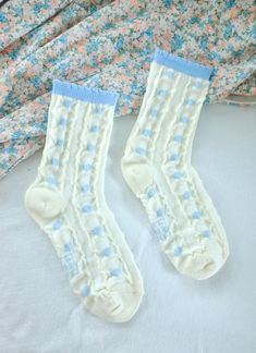 Women's Size 5-9 *NEW* BABY BLUE COLOR! These Classy and cute additions will complement so many different outfits! Especially with the cute colored ruffle on the top! Cotton Soft Cream Casual Socks, Cute Cream Socks For Spring, Cute Cream Spring Socks, Sweet White Socks For Spring, Cotton Socks For Spring Gift, Cute Cotton Socks For Spring, Spring Cotton Socks Gift, Casual Blue Socks For Spring, Casual Summer Socks For Gifts