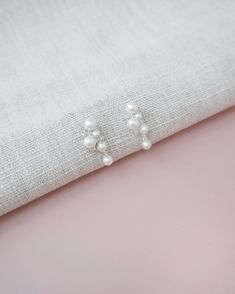 pearl wedding earring Elegant Pearl Chain Bridal Earrings, Elegant Pearl Bridal Earrings With Pearl Chain, Pearl White Bridal Earrings With Pearl Chain, Elegant Rhinestone Wedding Earrings, Elegant Bridal Pearl Earrings With Charm, Dainty Pearl Chain Earrings For Party, Party Pearl Earrings With Beaded Detail, Beaded Pearl Earrings For Party, Elegant White Rhinestone Bridal Earrings