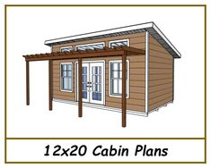 the small cabin plans are easy to build and can be used as a storage shed or office