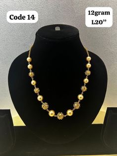 sizes in terms of height and weight are mentioned in grams and inches in the photo Formal Gold Pearl Necklace With Polished Beads, Elegant Kundan Necklace With Pearl Chain For Puja, Gold Temple Necklace With Pearl Pendant, Elegant Gold Temple Necklace For Puja, Elegant Temple Necklace With Gold Beads For Festive Occasions, Elegant Pearl Chain Necklace For Puja, Gold Beaded Pearl Necklace For Formal Occasions, Traditional Pearl Temple Necklace In Gold, Gold Long Temple Necklace With Tilla