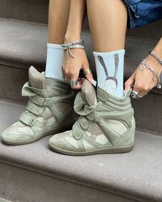 Y2k Trends, Heeled Sneakers, Sara Blakely, Isabel Marant Sneakers, Marant Shoes, 5 Friends, Isabel Marant Shoes, Funky Shoes, Shoes Outfit