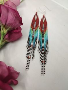 Seed Bead Fringe Earrings, Bead Fringe Earrings, Earrings Bead, Bead Fringe, Lightweight Earrings, Beaded Fringe, Fringe Earrings, Light Weight Earrings, Armenia