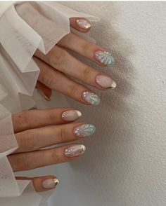 Nail Inspo Trendy 2024 Summer Almond, Retro Nails, Hello Nails, Summery Nails, Casual Nails, Soft Nails, Her Nails, Elegant Nails, Nails 2024