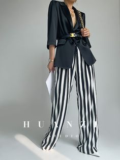 Brand : Huanzi Product Name: Lui MPN: 6UEWGG Spring Wide Leg Pants With Vertical Stripes, Chic High Waist Bottoms With Vertical Stripes, Chic Striped High-waisted Wide Leg Pants, Trendy Striped Wide Leg Pants, Chic High Waist Vertical Stripes Wide Leg Pants, Summer Wide-leg Pants With Contrast Stripes, Summer Wide Leg Pants With Contrast Stripes, Chic High Waist Wide Leg Pants With Vertical Stripes, Chic Wide Leg Bottoms With Vertical Stripes