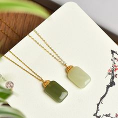 Jade Charm, Jade Pendant Necklace, Best Gifts For Mom, Hetian Jade, Jade Necklace, Natural Jade, Jade Pendant, Necklace For Women, Charm Necklace