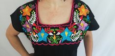 Be a trend with these beautiful mexican blouse made by hand in Chiapas, Mexico creating fashion and art. This is a beautiful blouse with colorful flowers and short sleeve. Very comfortable, Goes great with jeans, leggings, skirt, shorts... Each piece is unique and handmade with dedication and taking care of every detail achieving the best quality in our products, which is why it makes it beautiful and unique each of the embroidered flowers. Colors and flowers may vary depending on the size shown 70s Fancy Dress, Mexican Top, Comfortable Blouses, Mexican Blouse, Women Platform Shoes, Skirt Shorts, Blouse Short Sleeve, Women Blouse, Fancy Dresses Party