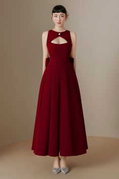 Red Formal Dresses, Cute Short Dresses, Mean Blvd, Modesty Fashion, Ankle Length Dress, Modest Fashion Outfits, Formal Outfit, Fit And Flare Dress, Skirt Outfits