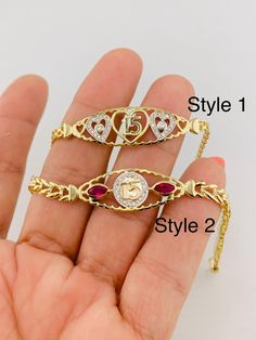 ❤️ Real 14k Gold Bracelet Sweet 15  ❤️ 7" long bracelet - Style 1 measures 3.3 mm in width and Style 2 measures 4.5 mm in width  ❤️ 2 styles available - Each sold separately  ❤️ Fine jewelry ❤️ Pulsera en oro de 14 Kilates De quinceañera  ❤️ 7 pulgadas de largo - Estilo 1 mide 3.3 milimetros de ancho y estilo 2 mide 4.5 milimetros de ancho ❤️ Brasalete en oro sólido de 14k  ❤️ Guillo de 15 años disponible en dos diseños - cada una se vende por separado  SKU 083364 Yellow Gold Name Bracelet For Anniversary On Valentine's Day, Yellow Gold Name Bracelet For Valentine's Day Anniversary, Yellow Gold Charm Bracelet For Anniversary On Valentine's Day, Elegant Gold Jewelry For Sweet 16, Valentine's Day Yellow Gold Charm Bracelet For Anniversary, Personalized Elegant Jewelry For Sweet 16, 14k Gold Bracelet For Anniversary On Valentine's Day, Personalized Yellow Gold Jewelry For Sweet 16, Anniversary Yellow Gold Name Bracelet