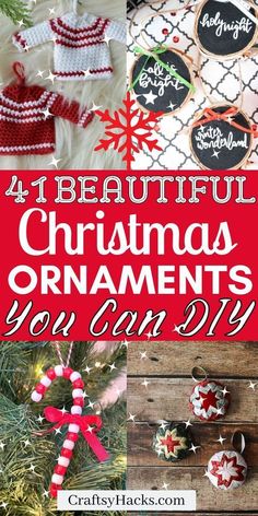 four beautiful christmas ornaments you can crochet with the words 4 beautiful christmas ornaments you can crochet