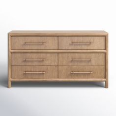 an image of a wooden dresser with drawers