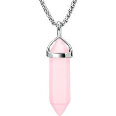 Elevate your style with our luxurious Rose Quartz Pendant. This stunning piece features a rose quartz pendant, known for its healing and calming properties. Enhance your aura with its delicate beauty and add a touch of elegance to any outfit. Perfect for the refined and sophisticated individual. Compatibility : NoneFunction : DecorationShape\pattern : GeometricStyle : TRENDYMaterial : StonePendants Type : SOLITAIREMetals Type : CopperGender : UnisexFine or Fashion : fashionItem Type : PENDANTS Trendy Pink Crystal Necklaces As Gift, Trendy Pink Crystal Necklaces For Gifts, Trendy Pink Crystal Necklace For Gift, Rose Quartz Necklace Pendants, Quartz Crystal Pendant, Crystal Pendant Necklace, Rose Quartz Pendant, Spiritual Energy, Natural Stones Necklace