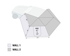 an image of a wall with measurements for the top and bottom half, including two walls