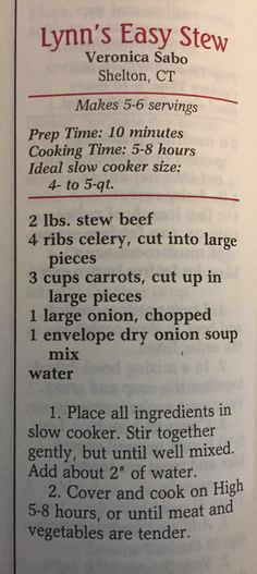 an open book with instructions on how to cook