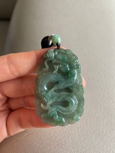 🌈 Chinese Dragon Jadeite Jade Pendant, Green 🌷 Untreated Natural Jadeite/ Grade A Jade 🌷 Certified : YES 🌷 Jade from Myanmar/ Burma 🌷 Dimensions : 55 x 36 x 8 mm 🌷 Color : Green 🌷 Free standard shipping from Hong Kong with tracking included 🌷 Take approximately 7-21 days to arrive worldwide ❤️ Dragon Mythology and Symbolism Dragon is the most powerful and imperial creature in Chinese mythology, thus, the traditional and unsurpassed status in Feng Shui. The Chinese emperors considered the Handmade Green Jade Gemstones, Dragon Mythology, Chinese Emperor, Brow Tattoo, Burma Myanmar, Chinese Mythology, Cosmic Energy, Jade Bangle, Gemstones Jewelry