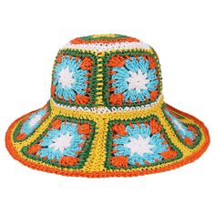 PRICES MAY VARY. Exquisite Craftsmanship: Made from 100% natural paper straw, this women's flower pattern hat is handwoven with precision. It is lightweight, breathable, and comfortable to wear One Size Fits Most: With a hat circumference of 22.8"/58cm and an adjustable built-in drawstring, this summer straw hat fits most women. You can easily customize the size to ensure a snug and comfortable fit Travel-Friendly Hat: Our womens straw hat is conveniently packable. It easily folds up into your b Bucket Hat Summer, Womens Straw Hats, Summer Hats Beach, Summer Straw Hat, Straw Hat Beach, Straw Sun Hat, Crochet Bucket Hat, Floral Crochet, Beach Hat