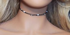 "This dainty thin beaded chocker features white Czech Glass seed beads on a waterproof nylon cord. This Dainty choker is adjustable and one size fits all, when it all the way tightened is 9\" -inch and can open up to 26\" -inches, so it can be a choker or slide the macrame knot out to be a necklace to the length you desire. Love chokers? Check out my choker section ~ http://etsy.me/2Fzrwhu 💜Visit my store for more Awesome Finds💜 https://www.etsy.com/shop/DJsWrapBracelets" Beaded Chocker, Knot Out, Trendy Chokers, Cord Choker, Small Business Gifts, Dainty Choker, Fun Jewelry, Macrame Knot, Wrap Bracelets