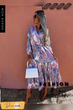 New Fashion Printed V-neck Dress Women Clothing Boho Casual Loose Beach Vintage Dress Vestidos V-neck Floral Print Maxi Dress For Beach, V-neck Printed Maxi Dress For Beach Season, Summer Printed Maxi V-neck Dress, Summer V-neck Printed Maxi Dress, Printed V-neck Spring Vacation Dress, Multicolor V-neck Beach Dress For Day Out, Multicolor Floral Print V-neck Dress For The Beach, Casual Pink V-neck Dress For Vacation, Printed V-neck Dress For Day Out