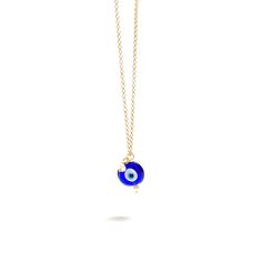 Cadena Ojo Turco - Karola & Co. Dainty Adjustable Charm Necklace With Heart Charm, Adjustable Blue Necklaces With Charms, Everyday Adjustable Heart Pendant Charm Necklace, Adjustable Blue Necklace For Her, Adjustable Blue Necklace As A Gift For Her, Adjustable Heart Pendant Necklace With Charms, Charm Necklace With Adjustable Chain For Her, Adjustable Charm Necklace As Gift For Her, Blue Necklace With Adjustable Length For Gifts