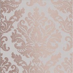 a beige and white wallpaper with an intricate design on it's side,