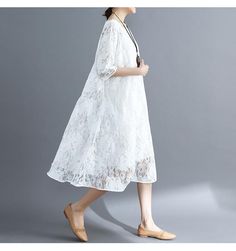 Item Type: DressMaterial: Polyester, CottonStyle: Casual, FashionSeason: SummerCollar: O-NeckClosure Type: PulloverPattern Type: SolidSleeve Length: HalfSleeve Style: Short Sleeve DressesDress Length: Knee-LengthSilhouette: LooseSize M Length: 103.00 cm/ 40.55 " Bust: 105.00 cm/ 41.34 " Hem: 178.00cm/ 70.08" Cuff: 32.00 cm/ 12.60" Size L Length: 104.00 cm/ 40.94" Bust: 115.00 cm/ 45.28 " Hem: 190.00cm/ 74.80" Cuff: 33.00 cm/ 12.99" Size XL Length: 105.00 cm/ 41.34 " Bust: 136.00 cm/ 53.54" Hem: Summer Fairy, Pink Summer, White Summer, Color Rosa, Xl Dress, Free Giveaway, Wedding Accessories, Lace Skirt, Pink White