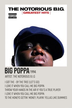 the poster for big popa's album, which features an image of him