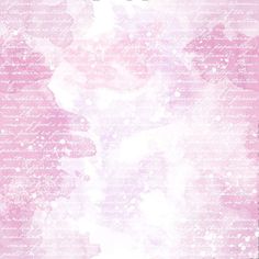 a pink and white background with some writing on it