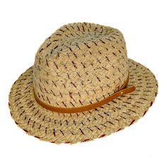 Unique natural raffia straw fedora with a non vegan leather band. Elastic comfort fit band 3.5” crown 2.5” brim Straw Fedora, Leather Band, Fedora, Vegan Leather, Straw, How To Find Out, Tie Dye, Comfort Fit, Crown