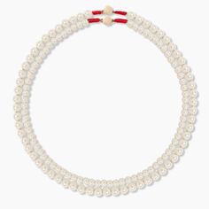 Princess Pearls Necklaces – Roxanne Assoulin Roxanne Assoulin, Pearl Beaded Necklace, Pearls Necklace, White Necklace, Glass Bead Necklace, Brass Hardware, Pearl Beads, Live Lokai Bracelet, Diamond Necklace