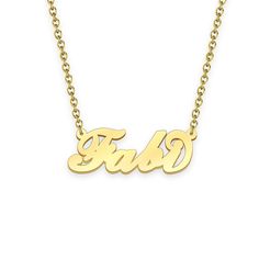 Fabi name necklace Gold Custom Necklace, Personalized Gifts For Her 
								Add something extra special to your jewelry box with Name Necklace Official engravable necklaces.
								The Fabi's 14k gold name necklace is best gifts for Fabi. Name Necklace Official provides affordable engravable jewelry that won't 
								break the bank. In addition, these pieces make for very thoughtful and appreciated gifts for friends and family. 
								And whether valentine's day gifts, mother's day gifts, Personalized Gift Heart-shaped Name Necklace, Elegant Heart-shaped Name Necklace For Personalized Gift, Valentine's Day Silver Gold-plated Name Necklace, Silver Heart-shaped Name Necklace For Personalized Gift, Heart-shaped Name Necklace With Custom Name For Personalized Gift, Gold Name Necklace, Personalized Gifts For Her, Engraved Jewelry, Engraved Necklace