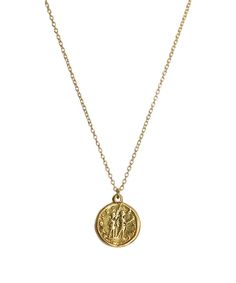 Bronze Coin Pendant Necklace, Brass Coin Necklace With Adjustable Chain, Brass Medallion Charm Necklace With Adjustable Chain, Brass Coin Pendant Necklace For Gift, Antique Gold Coin Necklace In Brass, Gold Sterling Silver Medallion Necklace With Adjustable Chain, Yellow Gold Medallion Coin Necklace With Adjustable Chain, Yellow Gold Coin Pendant Necklace In Sterling Silver, Yellow Gold Medallion Necklace With Adjustable Chain