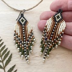 Diy Western Jewelry Tutorials, Bohemian Brown Beaded Nickel-free Earrings, Earthy Brown Earrings With Dangling Beads, Bohemian Beige Beaded Earrings For Gifts, Beige Bohemian Earrings With Colorful Beads, Brown Dangle Beaded Earrings With Tiny Beads, Nickel-free Brown Beaded Dangle Earrings, Brown Nickel-free Dangle Beaded Earrings, Artisan Brown Beaded Earrings With Dangling Beads