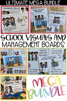 the ultimate mega bundle for school visual and management boards