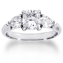 three stone diamond engagement ring in 18k white gold with 0 00 carat total weight