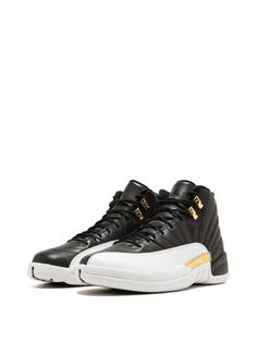 Shop black & white Jordan Air Jordan 12 Retro wing it with Express Delivery - Farfetch Luxury High-top Sneakers With Boost Midsole For Sports, Classic High-top Jordan Shoes With Boost Midsole, Classic Custom Sneakers With Boost Midsole, Luxury Round Toe Basketball Shoes For Streetwear, Luxury Lace-up Jordan Sports Shoes, Custom High-top Sneakers With Air Cushioning, Custom Leather High-top Sneakers With Air Cushioning, Luxury High-top Jordan Sports Shoes, Custom High-top Leather Sneakers With Air Cushioning