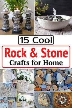 rocks and stone crafts for home