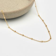 Details: ・14k gold-filled chain + components ・available in 16", 18" and 20" chain lengths Need additional length options? Add-on an extender chain HERE. Everyday Hypoallergenic 14k Gold Charm Necklace, Everyday Hypoallergenic Yellow Gold Necklace, Dainty Yellow Gold Beaded Chain Necklace, Dainty Charm Necklace With Adjustable Delicate Chain, Minimalist Adjustable 14k Gold Filled Chain Necklace, Adjustable Minimalist 14k Gold Filled Chain Necklace, Adjustable Minimalist 14k Gold-filled Chain Necklace, Adjustable 14k Gold-filled Rose Gold Necklace, Everyday Hypoallergenic Yellow Gold Charm Necklaces