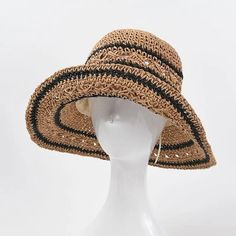 Adjustable Bucket Hat For Vacation, Vacation Sun Hat With Short Brim And Open Weave, Vacation Sun Hat With Open Weave And Short Brim, Lightweight Casual Crochet Hat With Paper Straw, Lightweight Casual Crochet Hat In Paper Straw, Casual Lightweight Crochet Hat In Paper Straw, Vacation Sun Hat With Open Weave And Curved Brim, Vacation Sun Hat With Curved Brim And Open Weave, One Size Wide Brim Straw Hat For Vacation