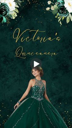 Celebrate a milestone with elegance and style using our Quinceañera Emerald Green & Gold Theme Digital Video Invitation. Perfect for announcing your daughter's Quince Años, this beautifully crafted video invitation blends luxurious emerald green with shimmering gold accents, creating a regal and sophisticated atmosphere. Embrace tradition with a touch of modern convenience – let our Quinceañera Emerald Green & Gold Theme Digital Video Invitation set the tone for a day filled with joy, love, and Quince Invitations Digital, Emerald Green Invitation Template Blank, Enchanted Forest Invitations Quinceanera, Tinker Bell Quinceanera Theme, Emerald Quinceanera Theme, Enchanted Forest Theme Quinceanera, Gold Quinceanera Theme, Emerald Green Quinceanera Theme, Enchanted Forest Quinceanera Theme