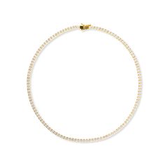 The Tennis NecklaceMetal: 18kt Gold Vermeil / Sterling Silver / 14kt Solid GoldStones: Cubic Zirconia (sterling silver / gold vermeil option)VVS Lab Stone Diamonds (14kt Gold Options)Length: 16”Chain Width: 3mm M Jewelers, Fine Gold Jewelry, Gold Vermeil Jewelry, Tennis Necklace, Vermeil Jewelry, Instagram Shop, 14kt Gold, Jewelry Care, Gold Vermeil