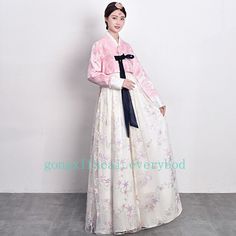 Hanbok Dress Traditional Ceremony Costume Woman Korean Lace Korean Hanbok size：XXS,XS,S,M Package include: 1x Top+Skirt Material:Polyester Coat Size Size Bust Length Sleeve IN CM IN CM IN CM US XXS=Asia S 32.68 83 12.60 32 20.87 53 US XS=Asia M 34.65 88 12.99 33 21.65 55 US S=Asia L 39.37 100 13.39 34 22.24 56.5 US M=Asia XL 44.09 112 13.78 35 22.83 58 Slip Dress Size Size Length Bust Waist IN CM IN CM IN CM US XXS=Asia S 43.31 110 32.68 83 27.56 70 US XS=Asia M 44.49 113 34.65 88 31.50 80 US S=Asia L 45.28 115 39.37 100 35.43 90 US M=Asia XL 46.06 117 44.09 112 39.37 100 1.Please see the size reference to find the correct size. 2.There may be slightly color difference cause of light shooting. 3.Please allow 1-3cm difference due to manual measurement(note 1cm=0.39inch) Thanks for your unde Traditional Korean Clothing, Hanbok Dress, Korean Traditional Dress, Dress Traditional, Korean Hanbok, Korean Wedding, Traditional Korean, Korean Traditional, Korean Dress